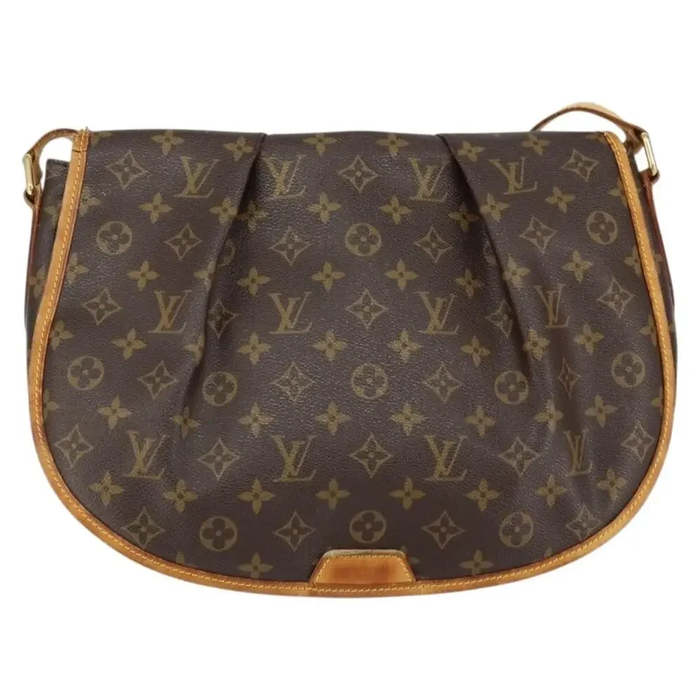 Louis Vuitton Monogram Menilmontant MM Shoulder Bag Brown
